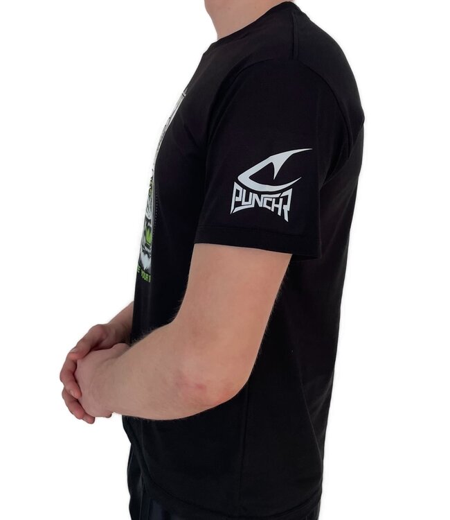 PunchR™ Dominate Tiger T-Shirt Kinder Baumwolle Schwarz Grün