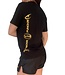 PunchR™  PunchR™ Logo's Sportswear T-Shirt Katoen Zwart Goud