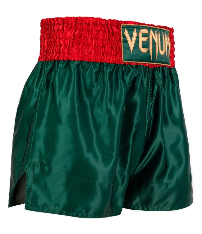 Venum Classic Muay Thai Shorts Dunkel Wald Grün