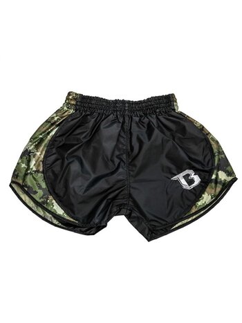 Booster Booster Kickboks Broekjes Retro Hybride Zwart Camo Groen