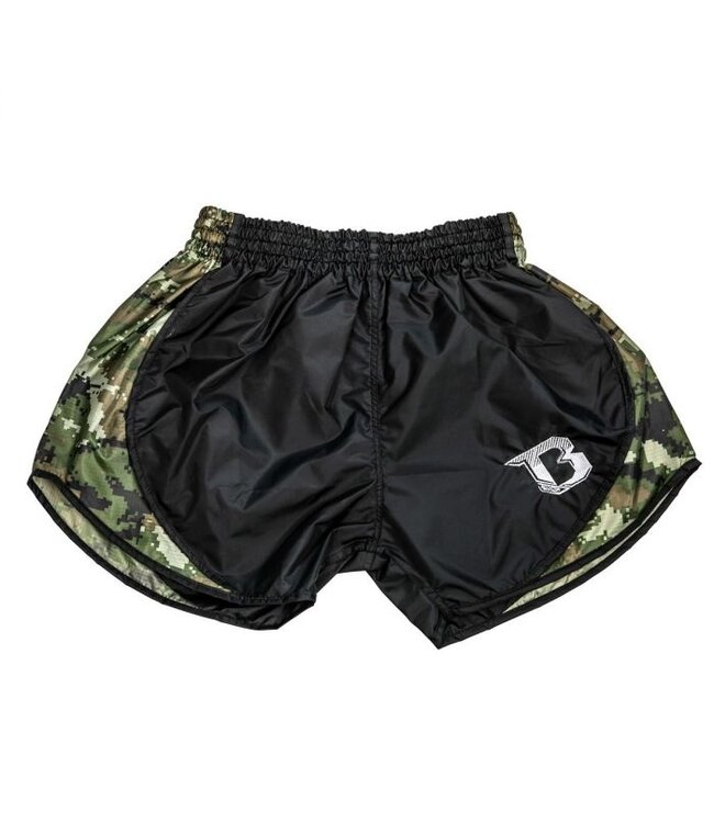 Booster Booster Kickboks Broekjes Retro Hybride Zwart Camo Groen
