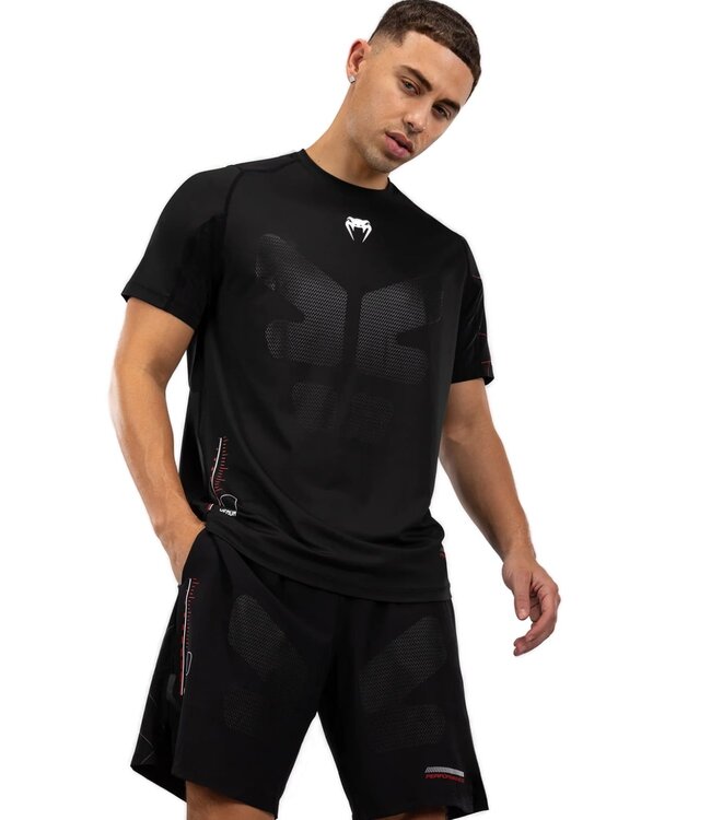 Venum Tactical XT Dry Tech Training Shirt Black Fire Red