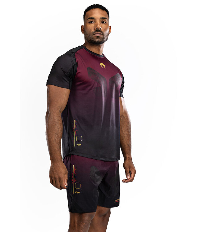 Venum Tactical XT Dry Tech Trainingsshirt Schwarz Burgund Gold