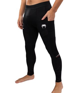 Venum Venum Tactical XT Sports Leggings Spats Black Fire Red