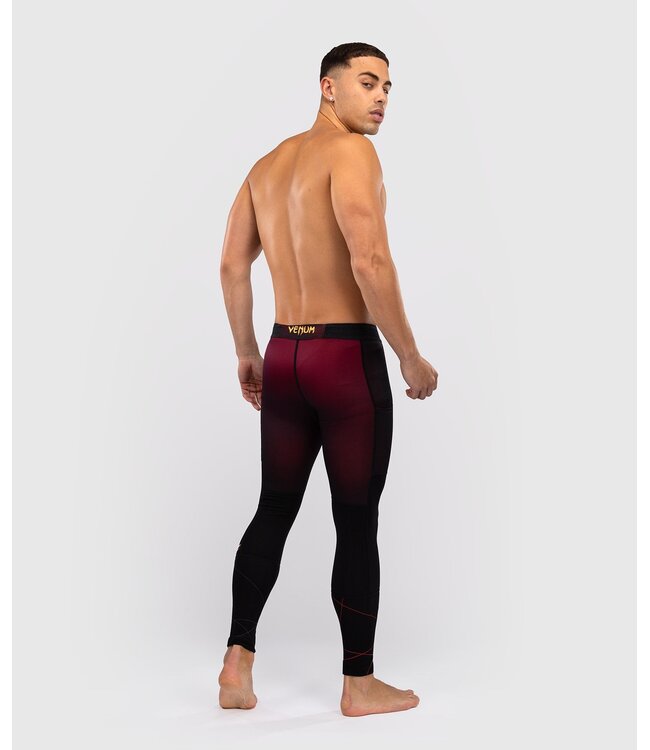 Venum Tactical XT Sports Leggings Spats Black Burgundy Gold