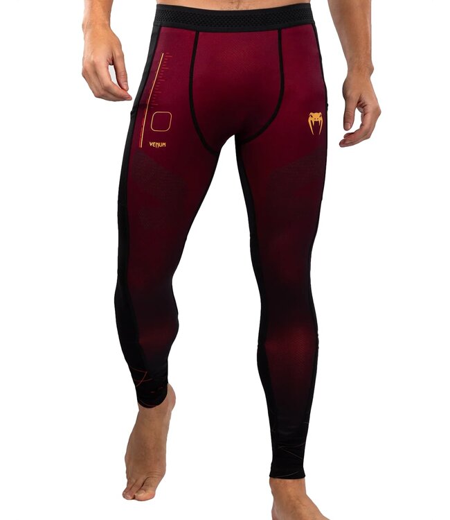 Venum Tactical XT Sportlegging Spats Zwart Bordeaux Goud