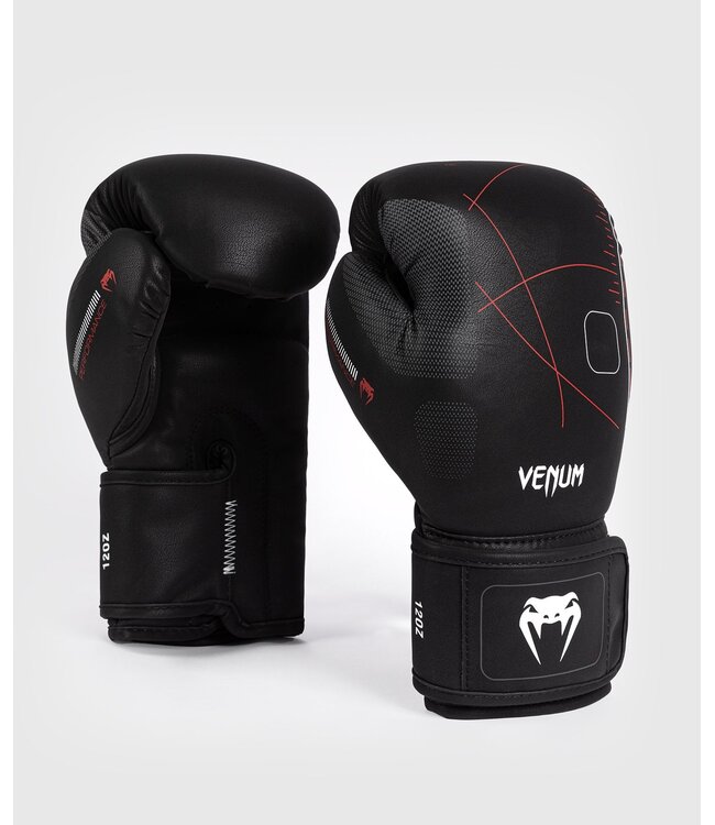 Venum Tactical XT Boxing Gloves Black Fire Red