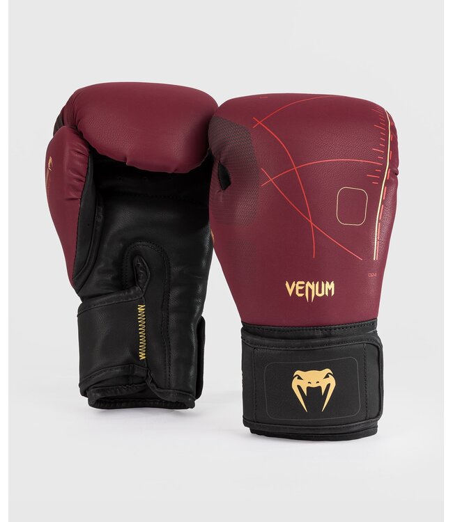 Venum Tactical XT bokshandschoenen Bordeauxrood Zwart Goud