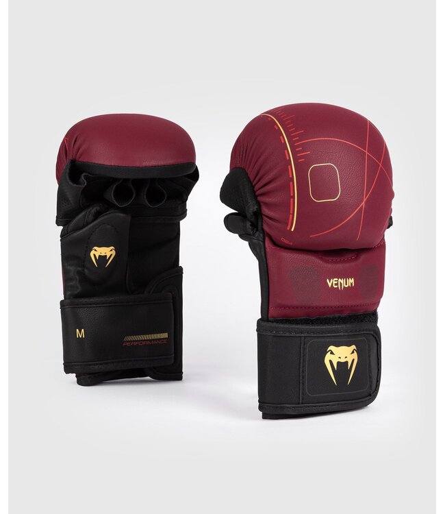 Venum Tactical XT Sparring Handschoenen Bordeaux Zwart Goud
