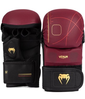 Venum Venum Tactical XT Sparring Gloves Burgundy Black Gold