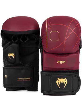 Venum Venum Tactical XT Sparring Handschoenen Bordeaux Zwart Goud