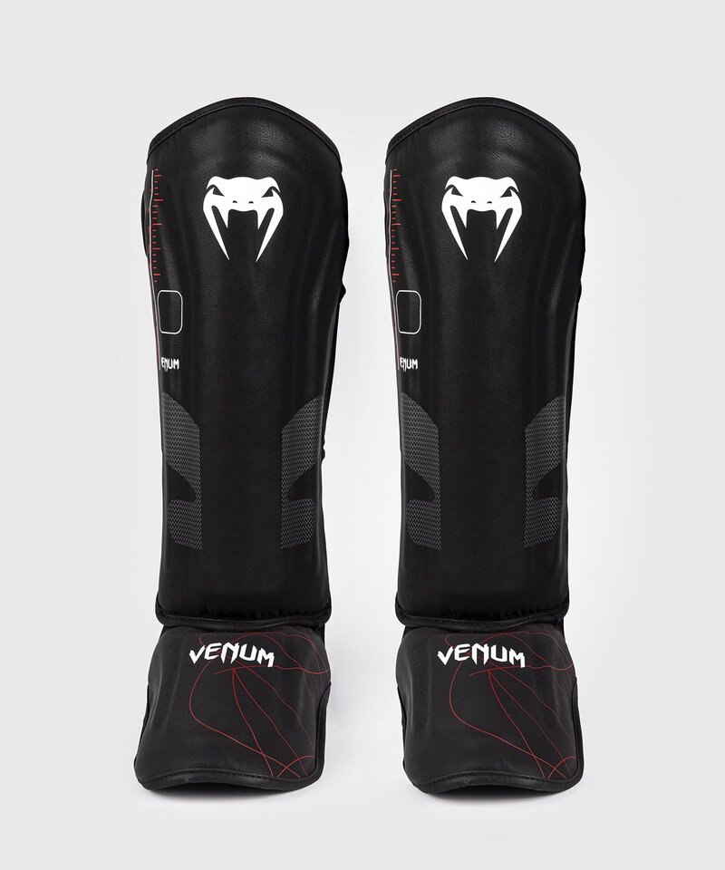 Venum Venum Tactical XT Kickboxing Schienbeinschoner Schwarz Feuerrot
