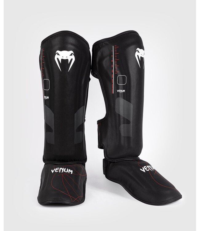 Venum Venum Tactical XT Kickboks Scheenbeschermers Zwart Vuurrood