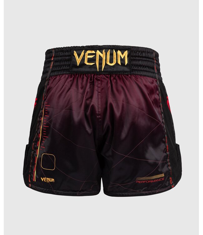 Venum Tactical XT Muay Thai Shorts Bordeaux Zwart Goud
