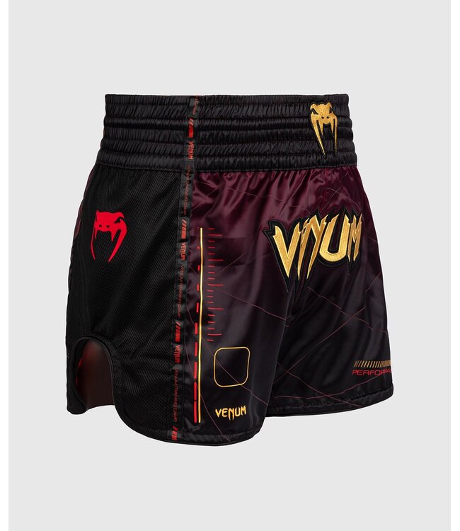 Venum Venum Tactical XT Muay Thai Shorts Bordeaux Zwart Goud