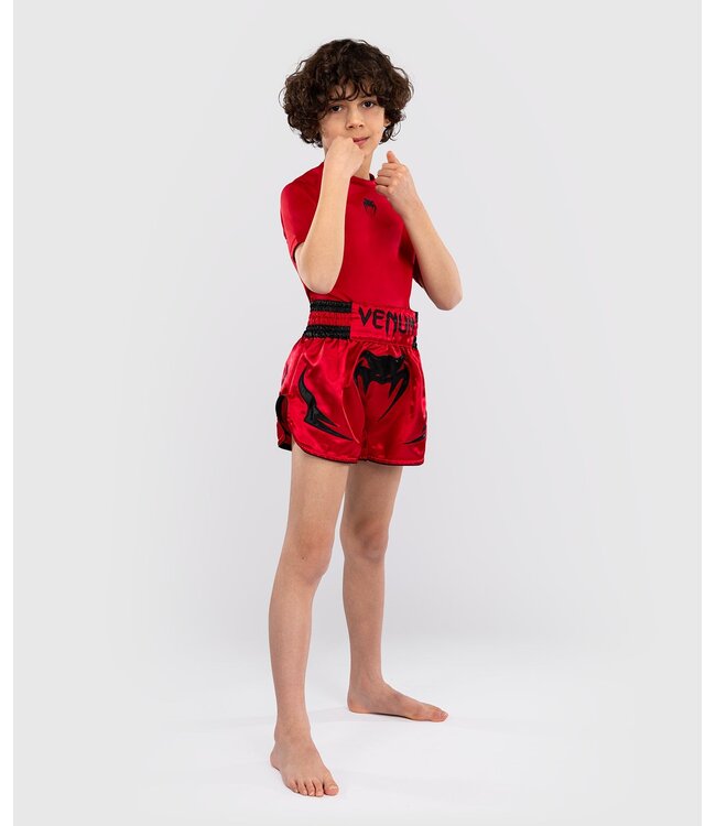 Venum Venum Inferno Kids Muay Thai Shorts Red Black