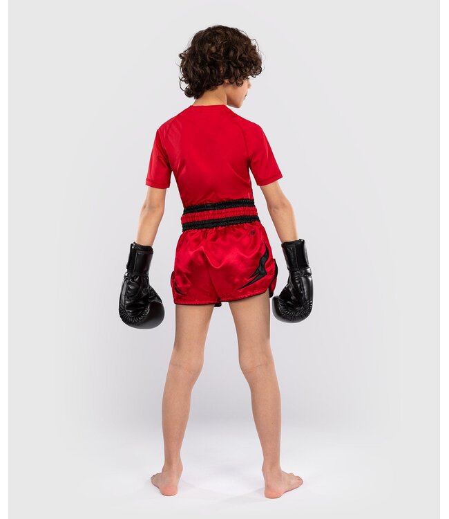 Venum Inferno Kids Muay Thai Shorts Red Black