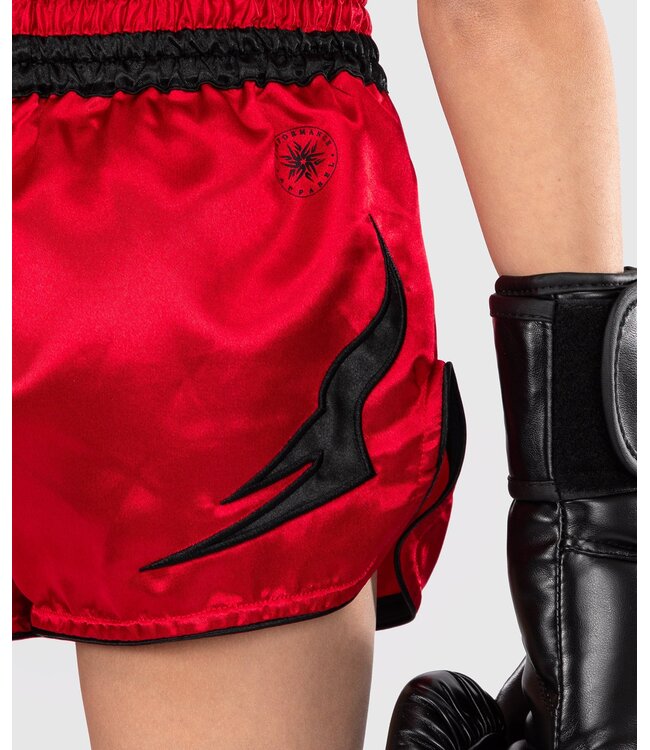 Venum Inferno Kids Muay Thai Shorts Rood Zwart