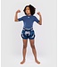Venum Inferno Kinder Muay Thai Shorts Blau