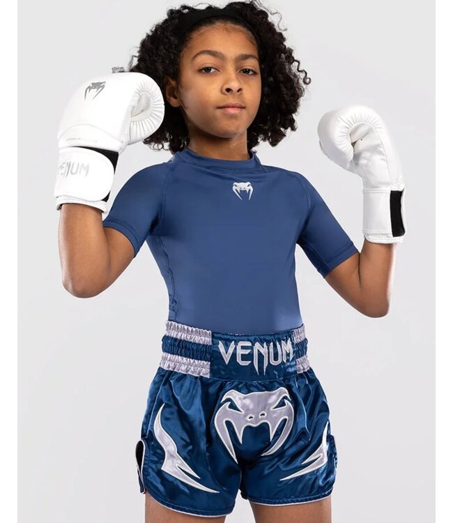 Venum Inferno Kinder Muay Thai Shorts Blau
