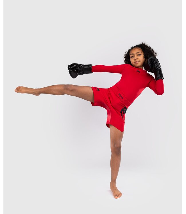 Venum Light Kids Fight Shorts Red Black