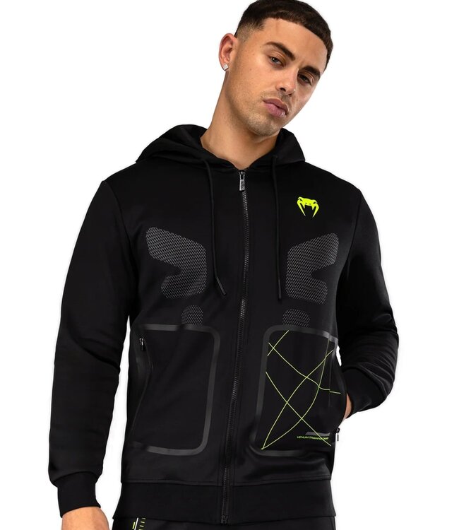 Venum Training Camp 4.0 Hoodie Zwart Neo Groen