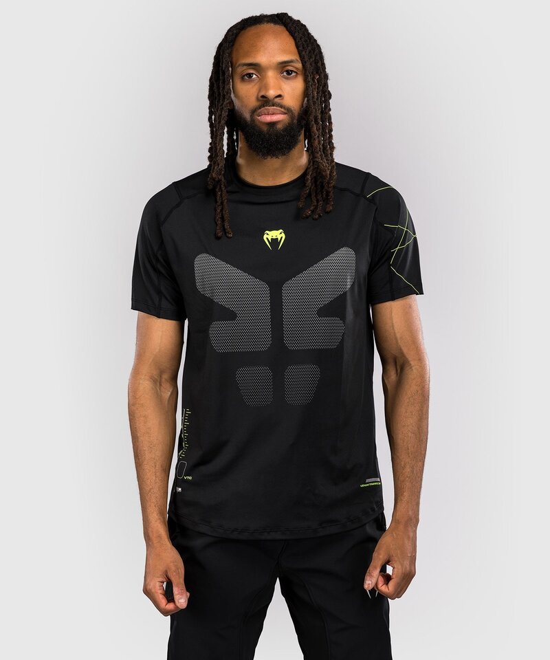 Venum Venum Training Camp 4.0 Dry Tech T-shirt Black Neon Green
