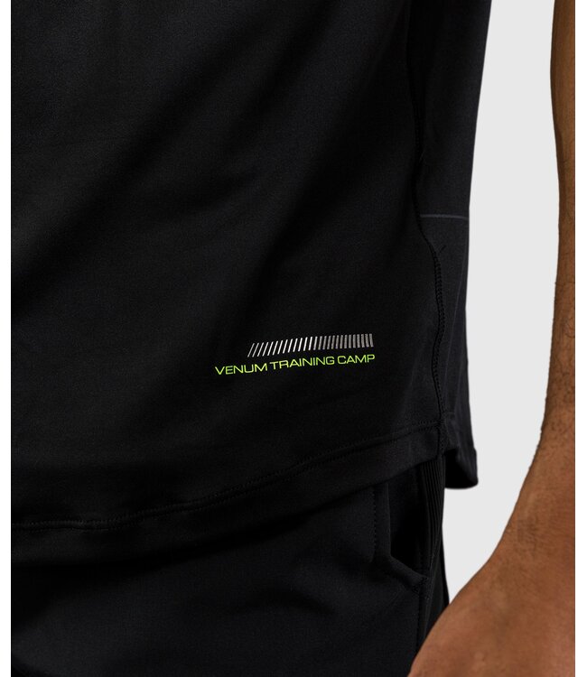 Venum Training Camp 4.0 Dry Tech T-Shirt Schwarz Neongrün