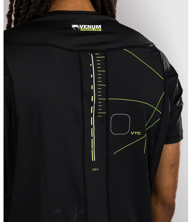 Venum Training Camp 4.0 Dry Tech T-Shirt Schwarz Neongrün