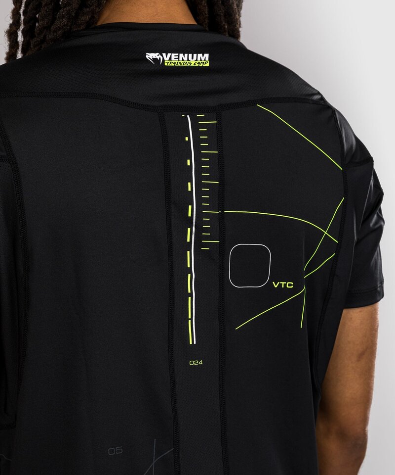 Venum Venum Training Camp 4.0 Dry Tech T-shirt Black Neon Green