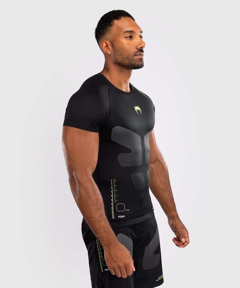 Venum Venum Training Camp 4.0 Rashguard Zwart Neon Groen