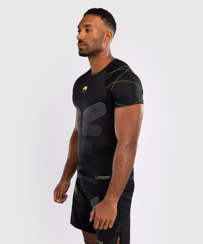 Venum Venum Training Camp 4.0 Rashguard Zwart Neon Groen