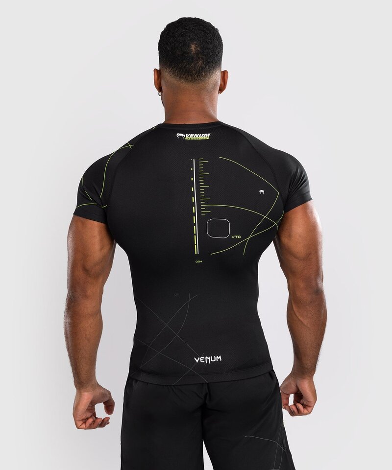 Venum Venum Training Camp 4.0 Rashguard Zwart Neon Groen
