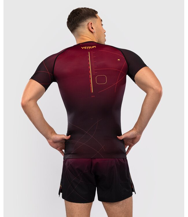 Venum Tactical XT Rash Guard Burgundy Black Gold