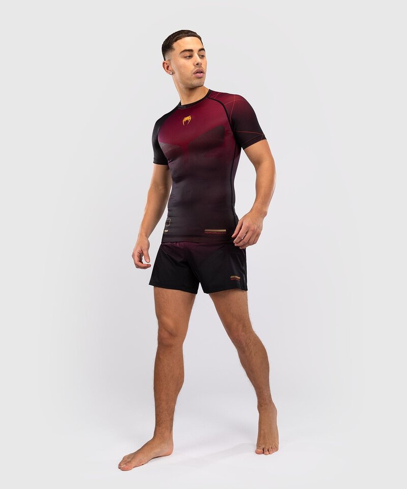 Venum Venum Tactical XT Rash Guard Burgund Schwarz Gold
