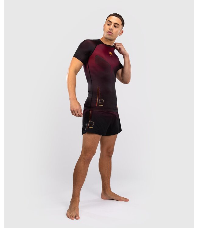 Venum Tactical XT Rash Guard Burgundy Black Gold