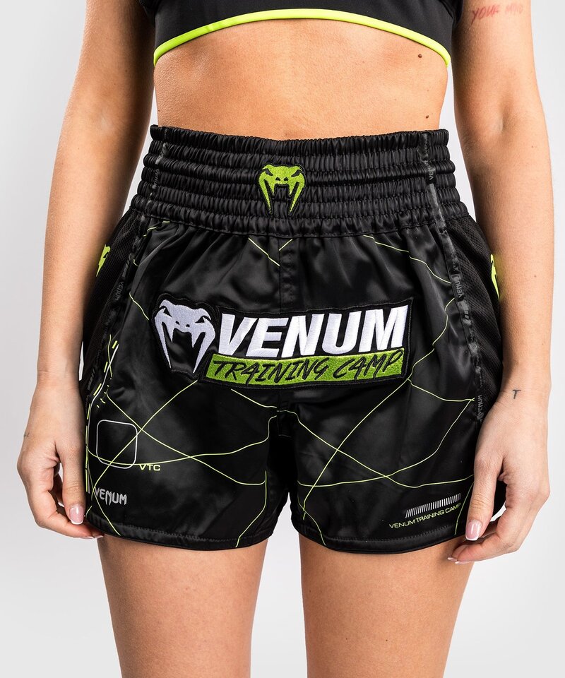 Venum Venum Training Camp 4.0 Dames Muay Thai Short Zwart Neon Groen
