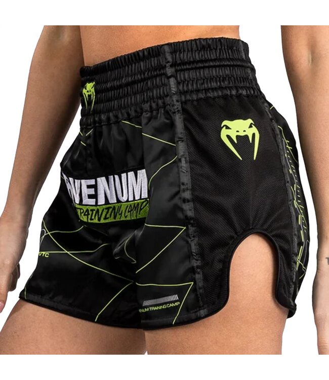 Venum Training Camp 4.0 Dames Muay Thai Short Zwart Neon Groen