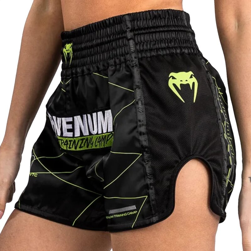 Venum Venum Training Camp 4.0 Women Muay Thai Short Black Neon Green