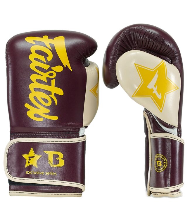 Fairtex x Booster Boxhandschuhe FXB BG V2 Braun Creme Gelb
