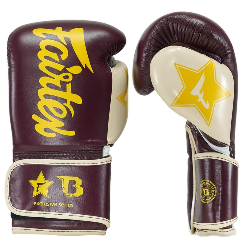 Fairtex Fairtex x Booster Bokshandschoenen FXB BG V2 Bruin Creme Geel