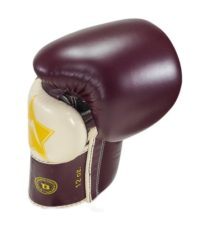 Fairtex x Booster Kickboxing Gloves FXB BG V2 Brown Creme Yellow