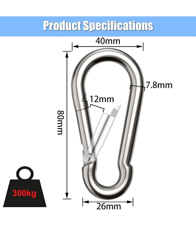 PunchR™ Heavy Bag Carabiner Hook 300 kg