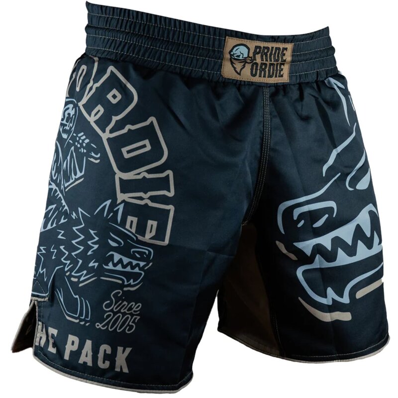 Pride or Die PRiDEorDiE Fight Short Leading the Pack Zwart