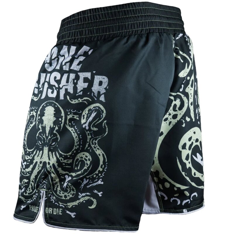 Pride or Die PRiDEorDiE Fight Short Bone Crusher V.2 Zwart