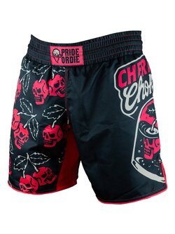 Pride or Die PRiDEorDiE Fightshorts Cherry Choke Schwarz