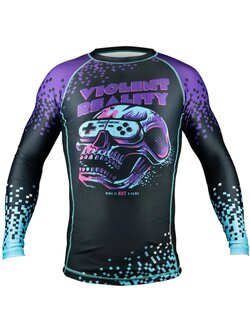 Pride or Die PRiDEorDiE Rash Guard Violent Reality Long Sleeves Black