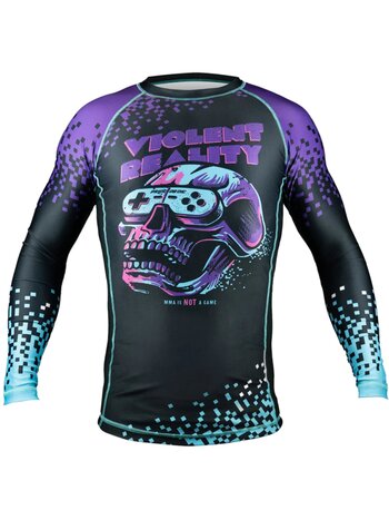 Pride or Die PRiDEorDiE Rash Guard Violent Reality Long Sleeves Black