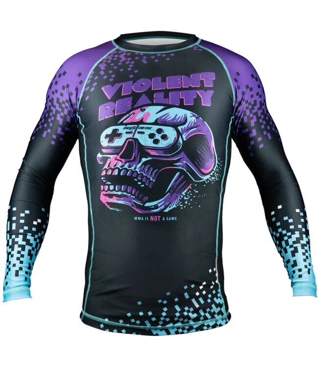PRiDEorDiE Rash Guard Violent Reality Long Sleeves Black