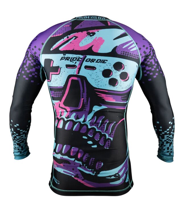 PRiDEorDiE Rash Guard Violent Reality Long Sleeves Black